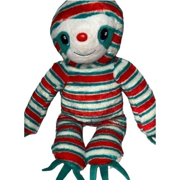 Build a bear peppermint twist Christmas sloth plush ￼ - Picture 1 of 6